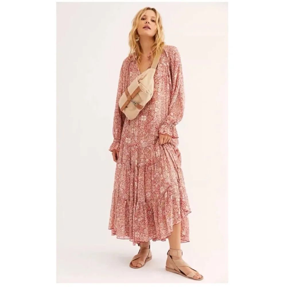 Free People Feeling Groovy maxi dress in floral print Size M / Like New